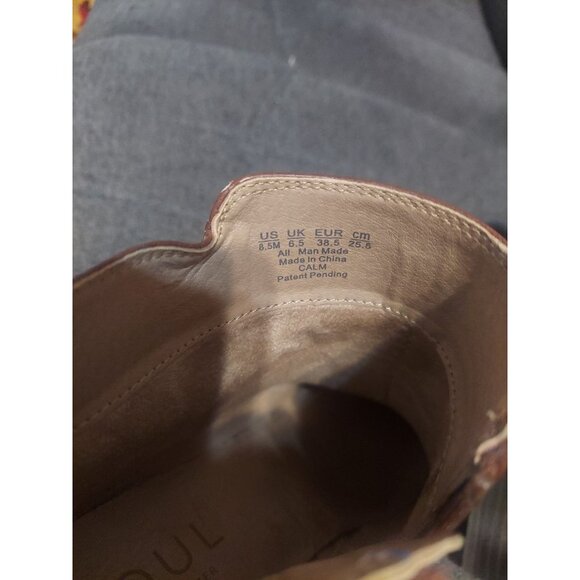 Soul Naturalizer Carrie Whiskey Ankle Boots Block Heel Booties Brown Sz 6.5 - Picture 11 of 12